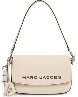 Marc Jacobs The Bold Saddle Leather Shoulder Bag - Metallic