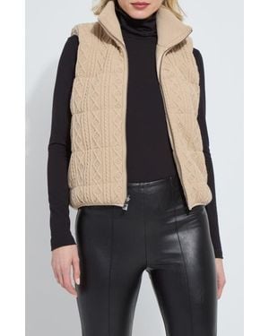 Lyssé Petra Reversible Puffer Vest - Black