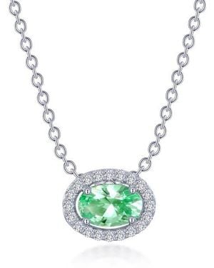 Lafonn Lab-Grown Sapphire & Simulated Diamond Pendant Necklace - Blue