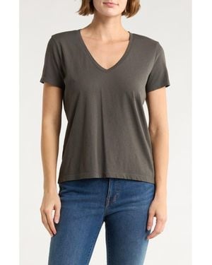 Madewell Softfade V-Neck Tee - Green