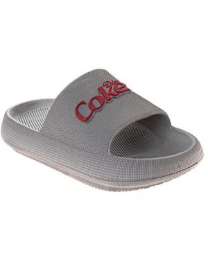Coca Cola Diet Coke Pillow Slide Sandal - Gray