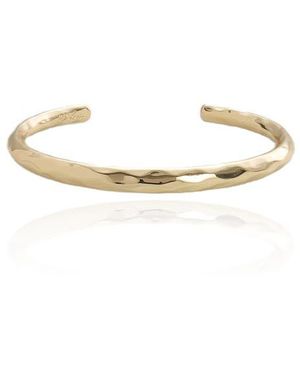 Ettika Hammered Cuff Bracelet - White