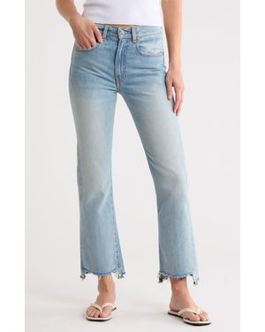 Denimist Jaclyn Slim Kick Frayed Jeans - Blue