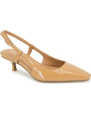 Kenneth Cole Maggie Kitten Heel Slingback Pump - Metallic