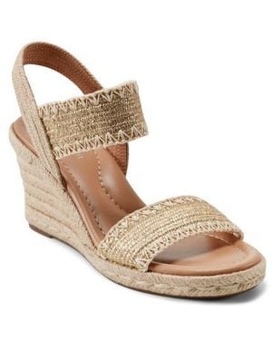 Easy Spirit Ariella Espadrille Wedge Sandal - Metallic
