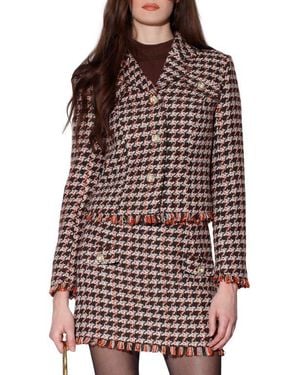 Walter Baker Veronica Tweed Blazer - Red