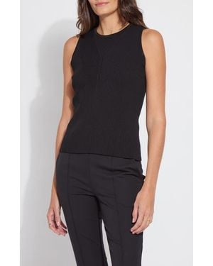 Lyssé Allegra Rib Knit Tank Top - Black