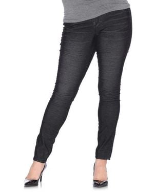 Slink Jeans Mid Rise Skinny Jeans - Black