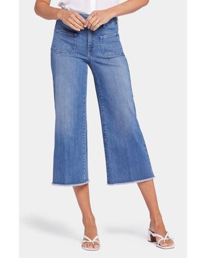 NYDJ Patchie Major Wide Leg Capri Jeans - Blue