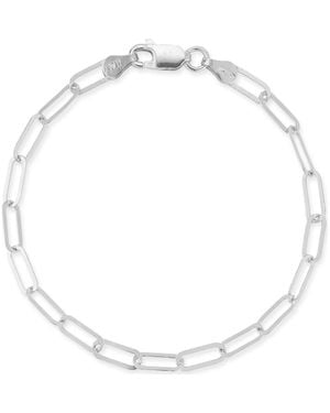 Glaze Jewelry Paperclip Chain Anklet - Metallic