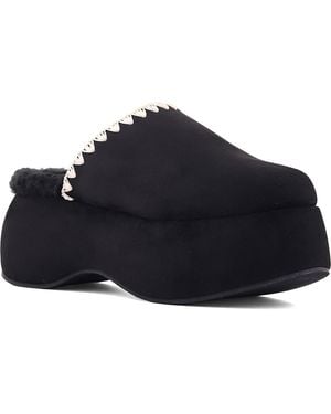 Shu Shop Larissa Whipstitch Platform Mule - Blue