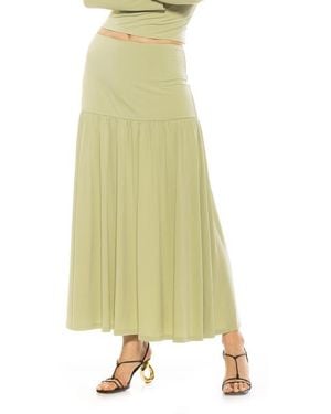 Alexia Admor Lia Low Rise Maxi Skirt - Yellow