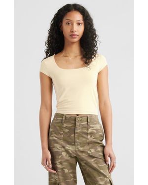 BP. Square Neck Baby Tee - Green