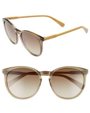 Longchamp 56Mm Round Sunglasses - Natural