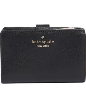 Kate Spade Staci Medium Bifold Leather Wallet - Black