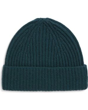 Nordstrom Cashmere Rib Knit Beanie - Green