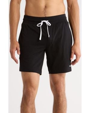 BOSS Dave Stretch Cotton Sleep Shorts - Black