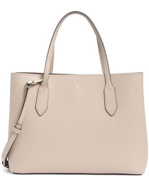 Kate Spade Harper Satchel Bag - Natural
