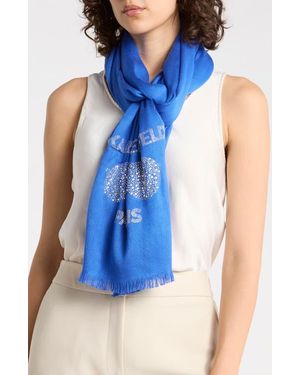 KARL LAGERFELD Krystal Sunglasses Pashmina - Blue