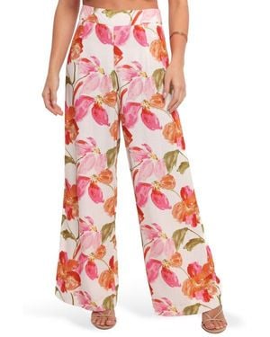 Petal & Pup Saffra Wide Leg Pants - Red