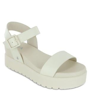 MIA Kayci Platform Sandal - White