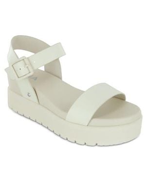 MIA Kayci Platform Sandal - White