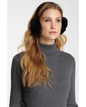 Surell Faux Fur & Velvet Earmuffs - Blue