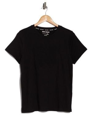 DKNY Embossed Logo T-Shirt - Black
