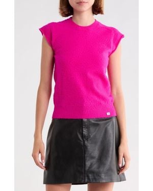 Marc Jacobs Pilled Cap Sleeve Wool Sweater Vest - Pink