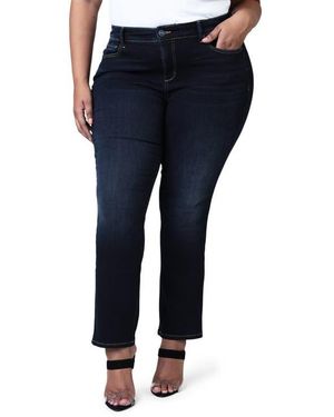 Slink Jeans High Waist Straight Leg Jeans - Blue
