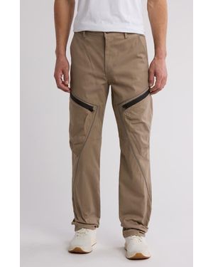 American Stitch Reflective Piped Stretch Cotton Twill Pants - Natural