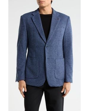 T.R. Premium Slim Fit Cotton Blend Sport Coat - Blue