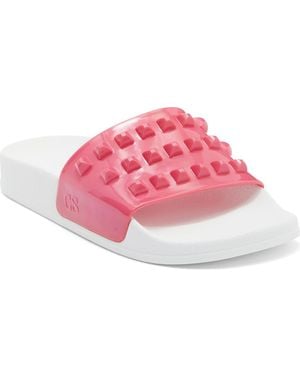 Carmen Sol Franco Waterproof Slide Sandal - Pink