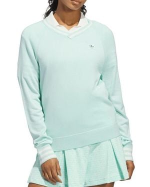 adidas V-Neck Sweater - Blue