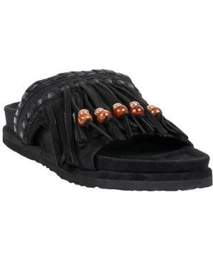 Gc Shoes Catori Tassel Slide Sandal - Black