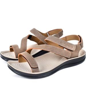 AEROTHOTIC Zion Adjustable Strap Sandal - Brown