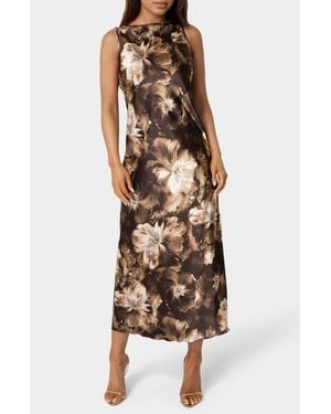 Bebe Sleeveless Maxi Dress - Brown