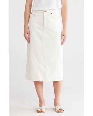 Rails The Highland Denim Midi Skirt - Natural