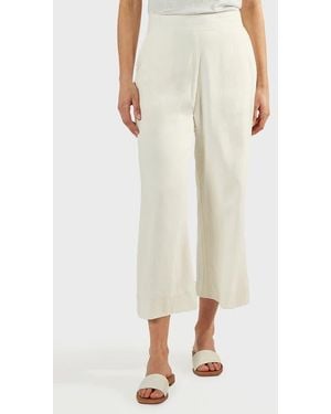 Matty M Magnolia Linen Blend Culottes - Natural