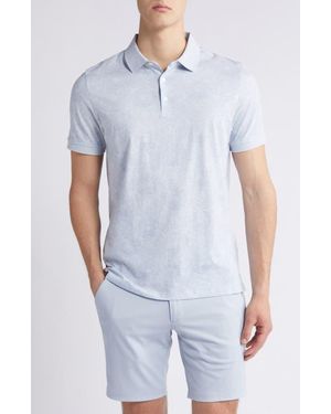 Robert Barakett Twain Medallion Print Polo - Blue