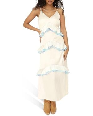 Belle & Bloom Lovely Day Ruffle Maxi Dress - Natural