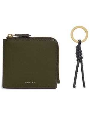 Radley Medium Chilworth Street Card Case & Key Ring Set - Green