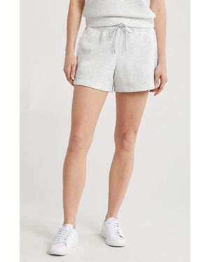 90 Degrees Monaco Scuba High Rise Shorts - White