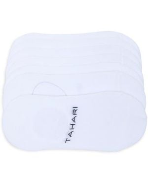 Tahari 7-Pack Heathered Liner Socks - White