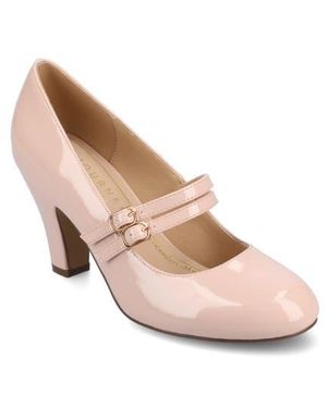 Journee Collection Windy Mary Jane Pump - Pink