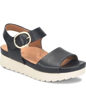 EuroSoft Vera Platform Wedge Sandal - Blue