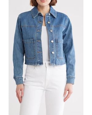 Joe's Jeans Crop Denim Jacket - Blue