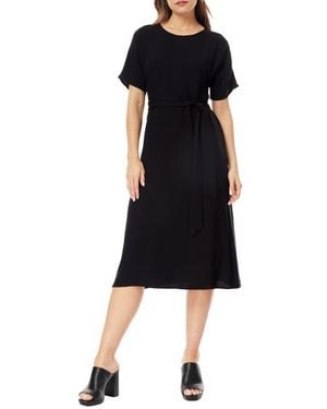 Love By Design Lucille Crepe Midi Dress - Black