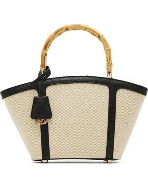 Anne Klein Midi Satchel With Pouch - Black