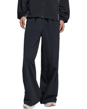 adidas Iconic 3-Stripe Wide Leg Track Pants - Blue
